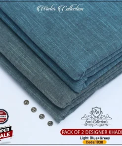 SLUB SAFINI WINTER KHADDAR PACK OF 2-SSK-1030